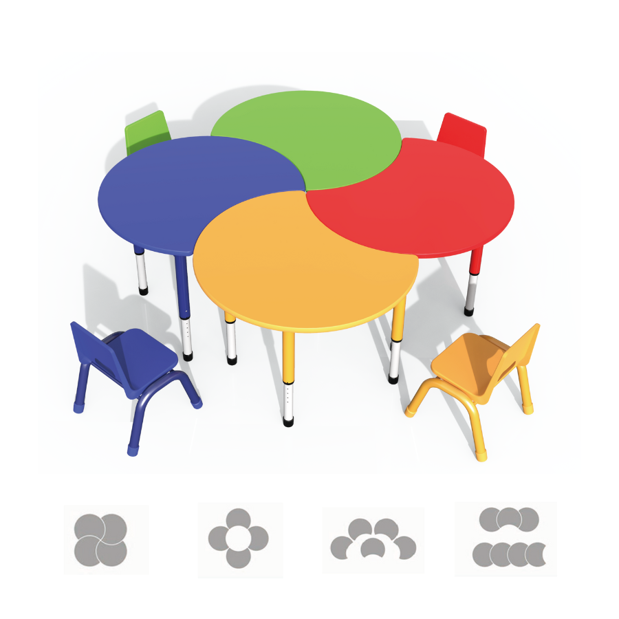 Masă reglabilă pentru grădiniță și clase primare – model KidsLearn