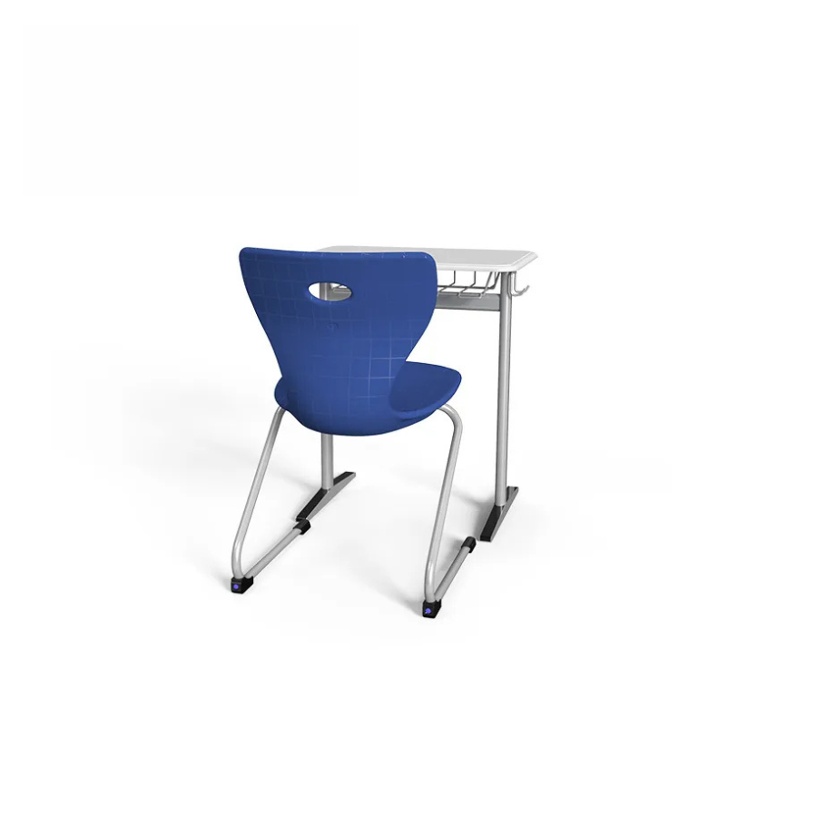 Set ergonomic iStudy ErgoLine – masă și scaun pentru elevi, clasele VII-XII, blat din material compozit turnat