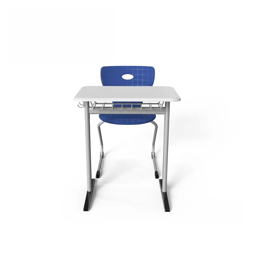 Set ergonomic iStudy ErgoLine – masă și scaun pentru elevi, clasele VII-XII, blat din material compozit turnat