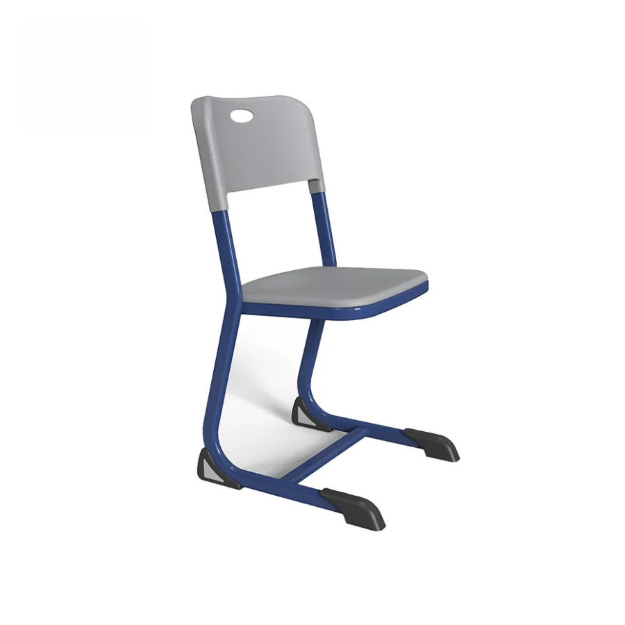 Scaun școlar Ergo School, pentru clasele V-VIII, albastru-gri