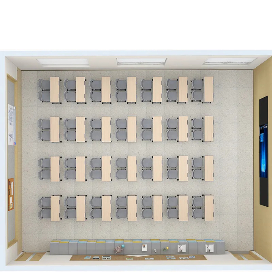Set școlar reglabil DuoDesk – masă dublă și două scaune ergonomice clasele I-XII