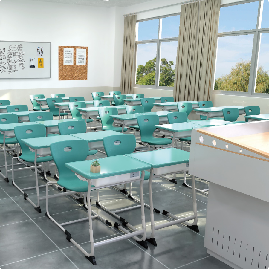 Set școlar – Masă și scaun din polipropilenă, model M1 Desk