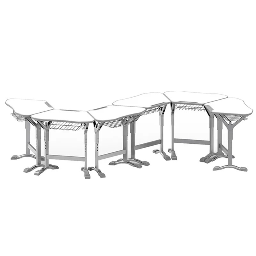 Bancă școlară reglabilă, individuală, colaborativă Edupro, pentru clasele V–XII