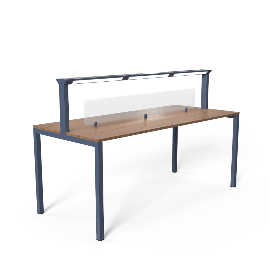 Masă de studiu pentru bibliotecă cu iluminare integrată