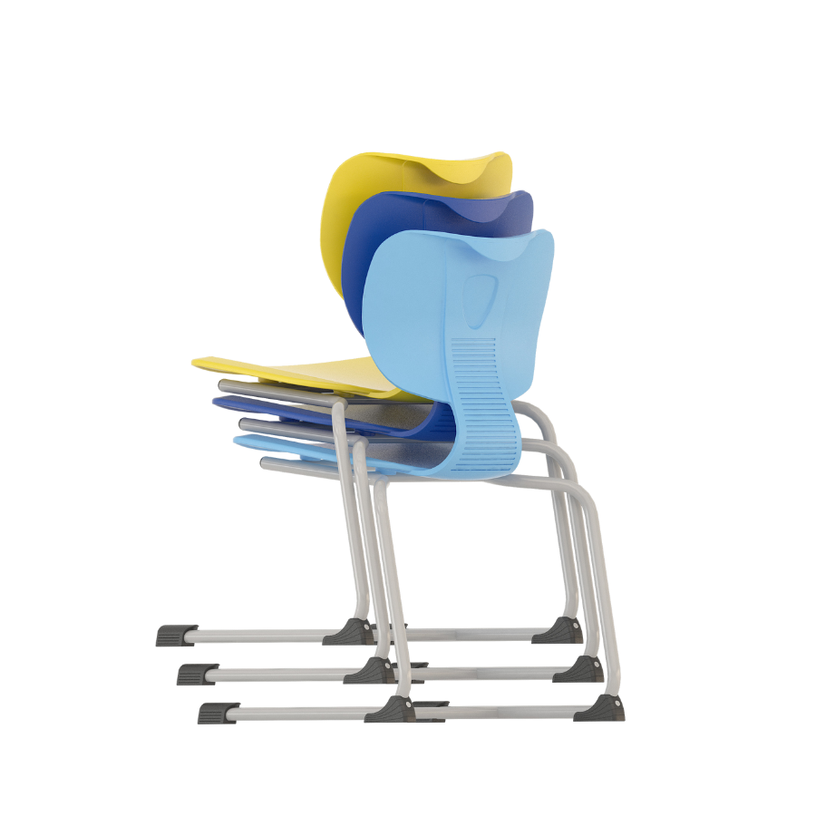 Scaun scolar ergonomic tip cantilever Esco COPRA-C pentru clase gimnaziale si liceale