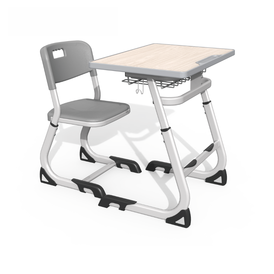 Set ergonomic iStudy Univers – masă și scaun reglabile pentru elevii claselor I–XII