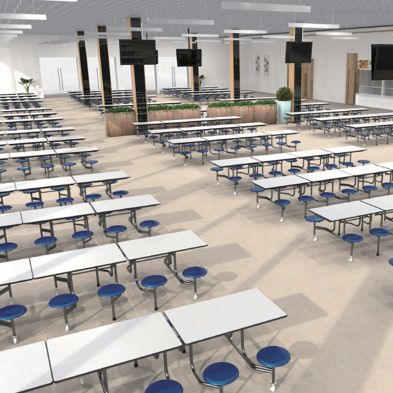 Set mobilier cantină 8 elevi [Nordic]