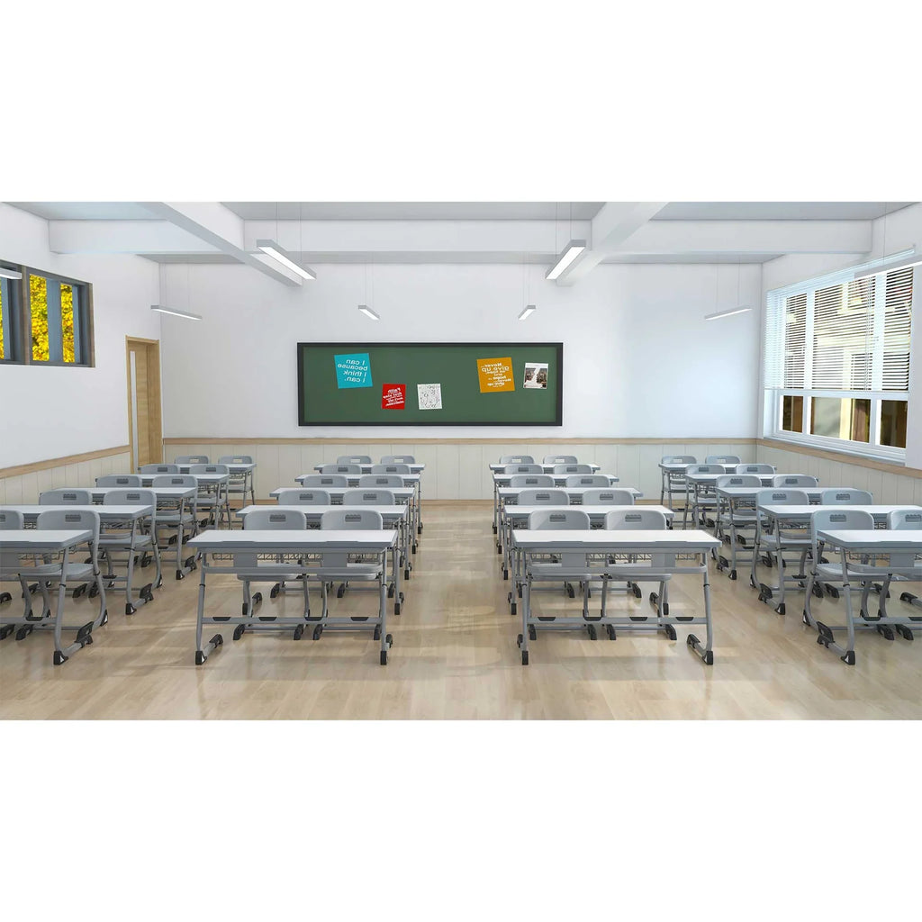 Set mobilier școlar dublu Ergo School 01 reglabil pe înălțime, clasele V–XII