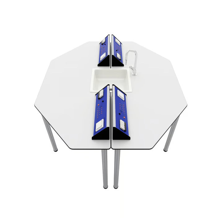 Masă de laborator pentru elevi Hexa2